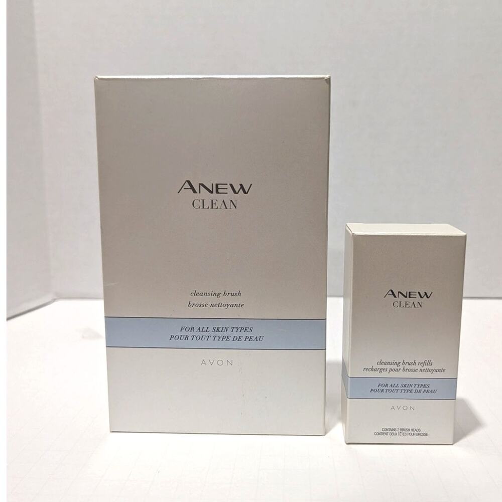 Avon ANEW Clean Brush Kit and Avon ANEW Clean Brush Refills Open Box